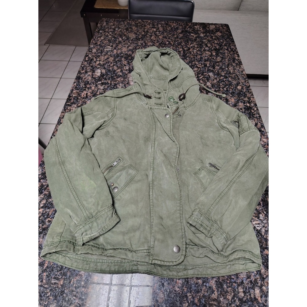 American Eagle Outfitters Womens Olive Green Military Utility Jacket XS AE-177 - Picture 1 of 8